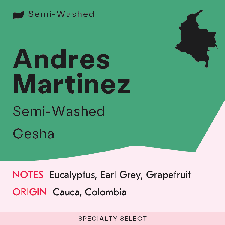 Colombia, Andres Martinez - Semi-Washed Gesha